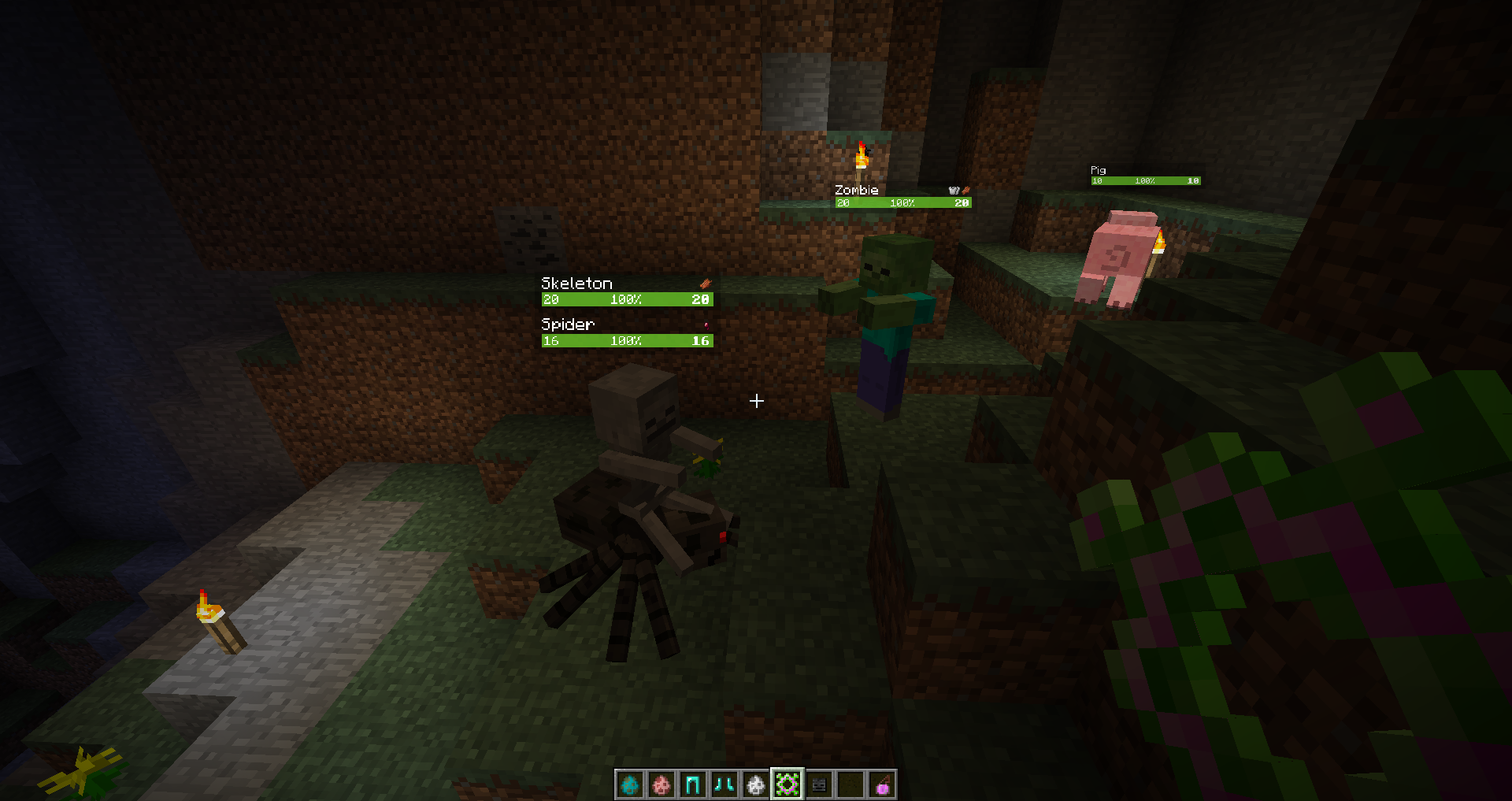 Интерфейс с HP мобов